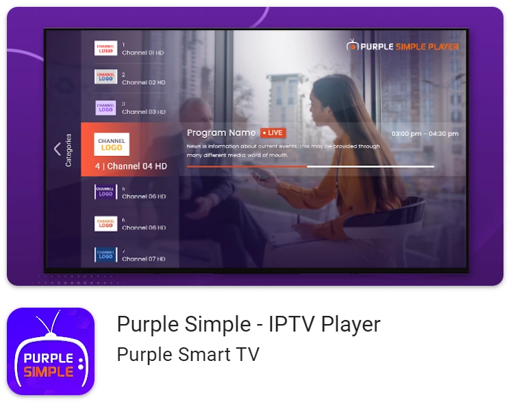 Purple TV, PurpleTV, PurpleIPTV, Purple IPTV,